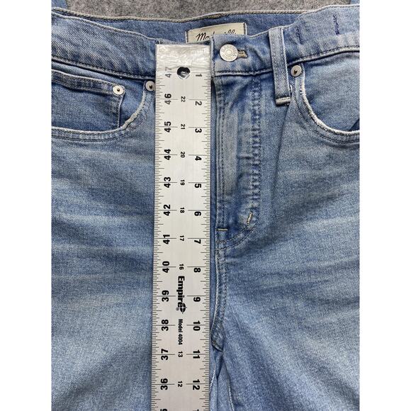 Madewell Jeans Womens 26 Light Wash The Perfect Vintage Raw Hem High Rise Ankle - Picture 4 of 16